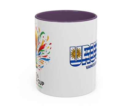 Uruguay Vamos Uruguay Mug, Accent Coffee Mug, Soccer World Cup, Gift for Dad