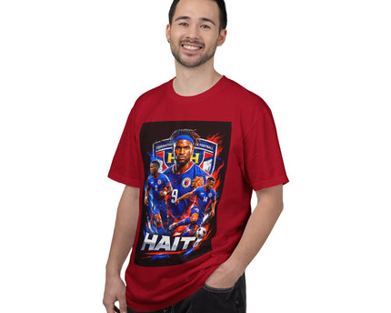 Haiti Soccer Players T-shirt, 2026 World Cup Back Graphic, Haiti Flag