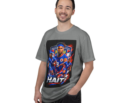 Haiti Soccer Players T-shirt, 2026 World Cup Back Graphic, Haiti Flag