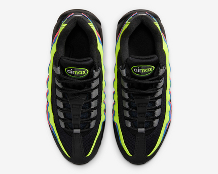 Men's Nike Air Max 95 Black Multi-Color Shoes