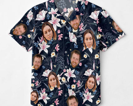 Custom Photo With Beloved Ones - Personalized Customized Hawaiian shirt