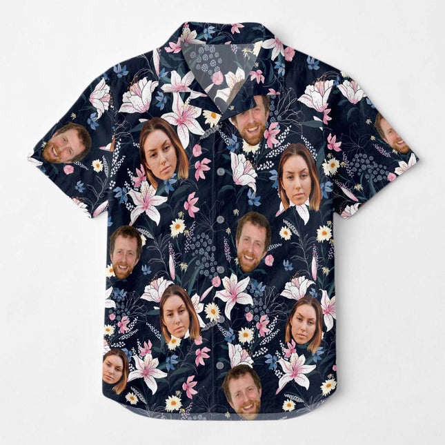Custom Photo With Beloved Ones - Personalized Customized Hawaiian shirt