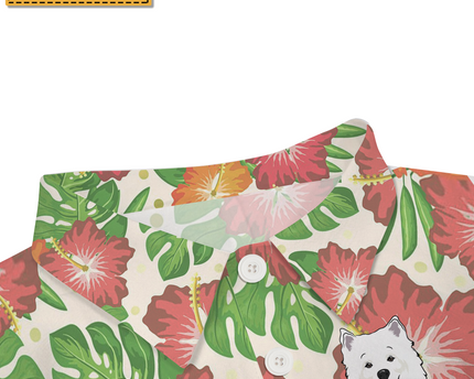 Cute Dog Theme Summer Dog Love - Personalized Customized Hawaiian shirt