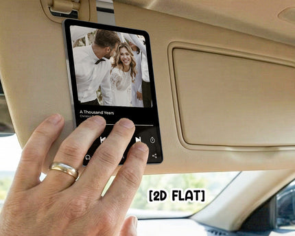Custom Music Photo Couple Custom Photo - Personalized Car Visor Clip - Special Gift For Couple, Him, Her