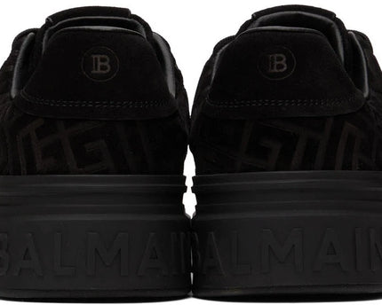 Men's Balmain B-Court Jacquard Black Sneaker
