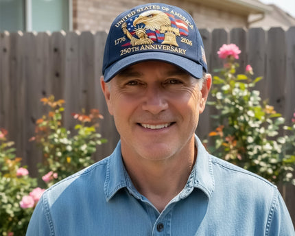 Bald Eagle United States Of America 250th Anniversary Embroidered Cap
