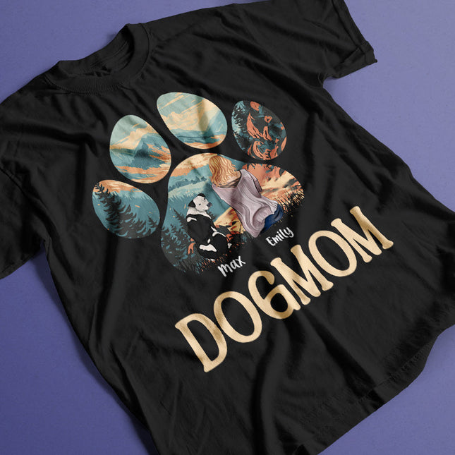 Dog Mom Personalized Custom T-Shirt Gift For Dog Lovers