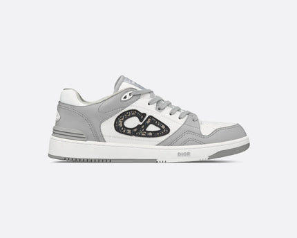 Men's Dior B57 Low-Top Gray And White Sneakers