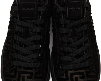 Men's Balmain B-Court Jacquard Black Sneaker