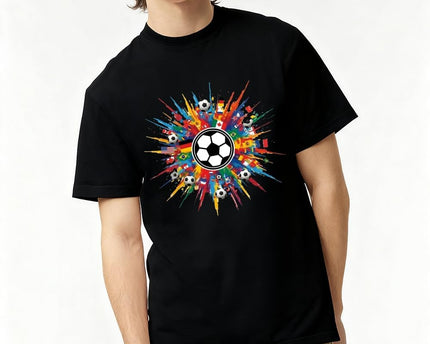 2026 World Cup Tournament Soccer Fan T-Shirt | International Football Graphic Tee Colorful Flags | 100% Cotton
