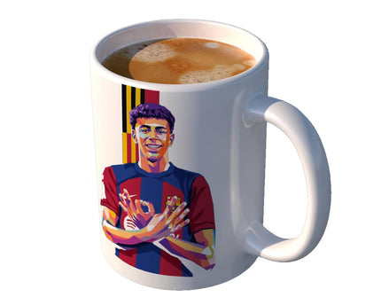 Charming Creations Lamine Yamal Football Printed Ceramic Mug