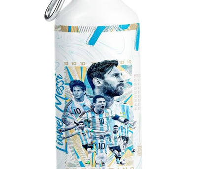 Messi Sports Bottle & Coffee Mug Set, Ceramic Mug for Soccer Fans