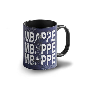 Footballer Kylian Mbappe Coffee Mug with Print