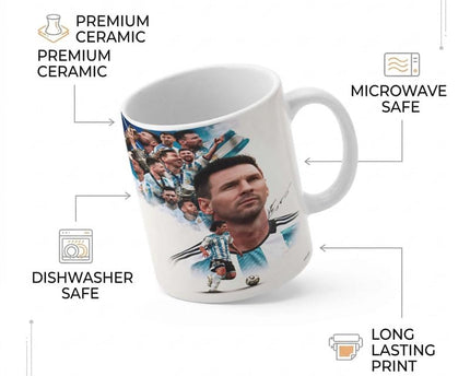 Coffee Mug, 'Lionel Messi Legend', Sports Printed Cup