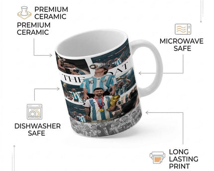 Lionel Messi Argentina World Cup Goat Printed Cup