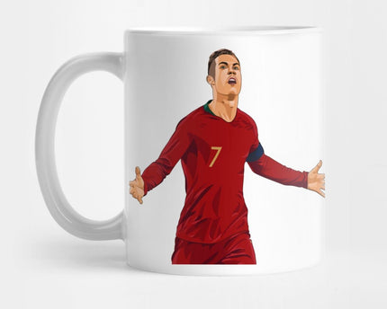 Football World Cup Ronaldo God Designer Coffee Mug for Music Lovers