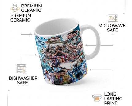 Lionel Messi World Cup Champions Collage Coffee Mug Printed Cup