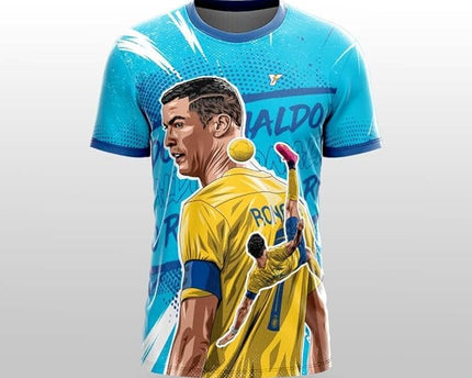 GOAT Edition Aqua Tribute Football Jersey | Personalized Name & Number Custom Soccer Fan Shirt