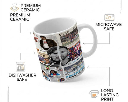 Coffee Mug, Lionel Messi Legend Collage Printed Cup