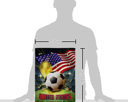 World Cup United States Garden Flag - House Banner Small Yard Gift Double-Sided Made In USA