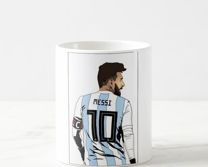 Lionel Messi Blue Box Art Designer Coffee Mug for Lovers of Football