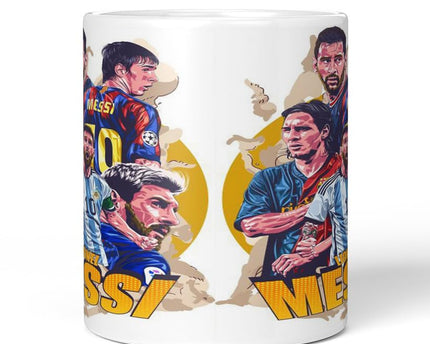 Messi Mug Footballer Printed Cup, Printed Ceramic Tea Coffeee Mug