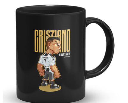 Ronaldo Printed Coffee Mug, Football Print Coffee Mugs