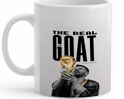 Lionel Messi The Real Goat Printed Cup