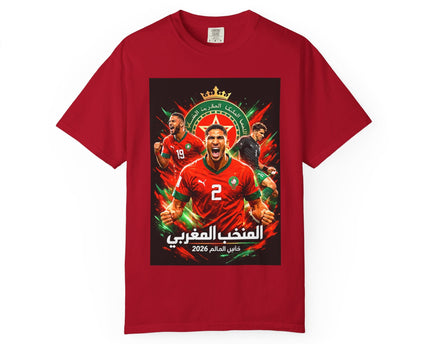Morocco Football Players T-shirt, 2026 World Cup Soccer Tee, Morocco Flag