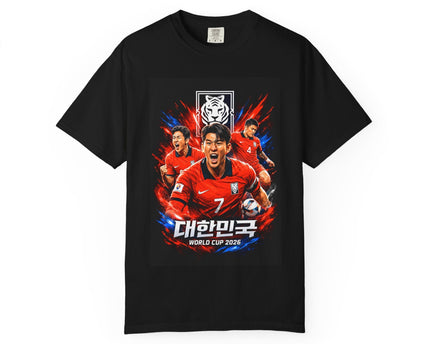 Korean Soccer Players T-Shirt, 2026 World Cup Korea Football Tee, Korea Flag