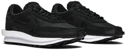 Men's Sacai x Nike LVD Waffle Daybreak Black Nylon Shoes