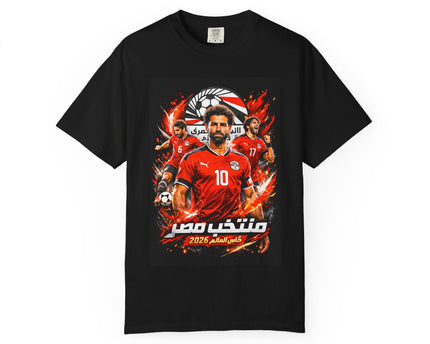 Egypt Football Players T-shirt, 2026 World Cup Back Trophy Design, Egypt Flag