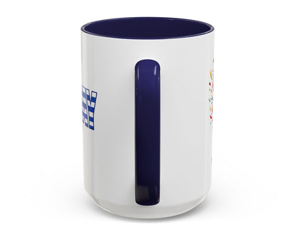 Uruguay Vamos Uruguay Mug, Accent Coffee Mug, Soccer World Cup, Gift for Dad