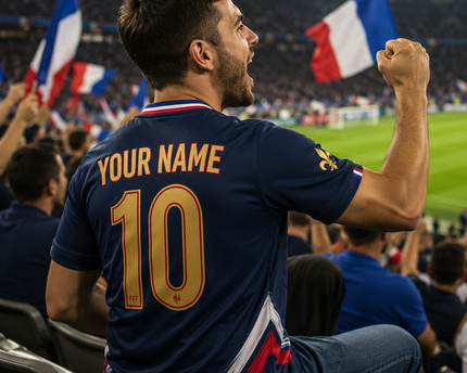 Personalized France 2026 Soccer Jersey Custom Name Gift for Sports Lovers