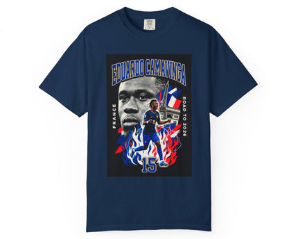 Eduardo Camavinga Soccer Player T-Shirt, 2026 World Cup Back Print, France Soccer T-shirt