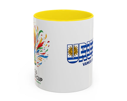 Uruguay Vamos Uruguay Mug, Accent Coffee Mug, Soccer World Cup, Gift for Dad