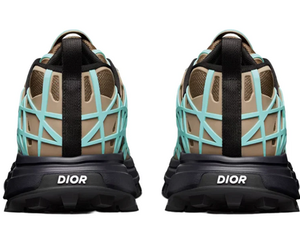 Men's Dior B31 Runner Khaki Technical Mesh Sneakers