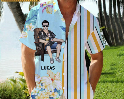 Cool Man Summer Hawaii Cool Customization - Summer Hawaiian shirt - Personalized Customized Hawaiian shirt