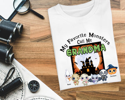 My Favorite Monsters Call Me - Halloween T-shirt - Gift For Friend- Customized T-shirt Happy Halloween