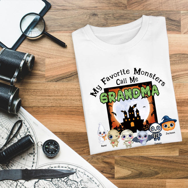 My Favorite Monsters Call Me - Halloween T-shirt - Gift For Friend- Customized T-shirt Happy Halloween