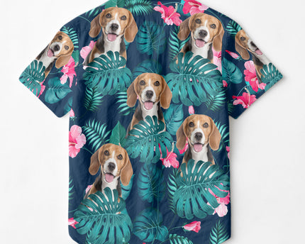 Custom Pet Photo Flowery - Personalized Customized Hawaiian Shirt - Lovely Gift For Pet Lovers