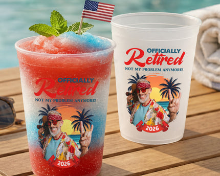 Custom Photo Funny Retirement Cups Gifts For Women