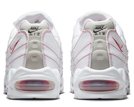 Men's Nike Air Max 95 Big Bubble White University Red Shoes