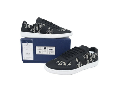 Men's Dior B01 Matchpoint White And Black Print Sneakers