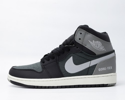 Men's Air Jordan 1 High 'Black Particle Grey’ Shoes