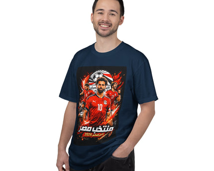 Egypt Football Players T-shirt, 2026 World Cup Back Trophy Design, Egypt Flag