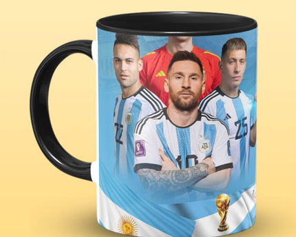 Messi Argentina Printed Coffee Mug, Football Messi Print Coffee Mugs