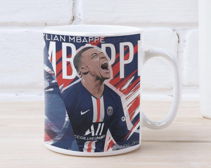 Kylian Mbappe Fan Art Designer Coffee Mug for Football Lovers