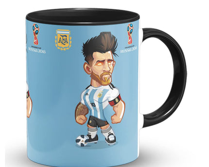 Messi Printed Coffee Mug , Football Argentina Messi Print Coffee Mugs