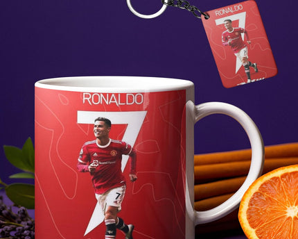 Printed Cristiano Ronaldo White Ceramic Coffee Mug